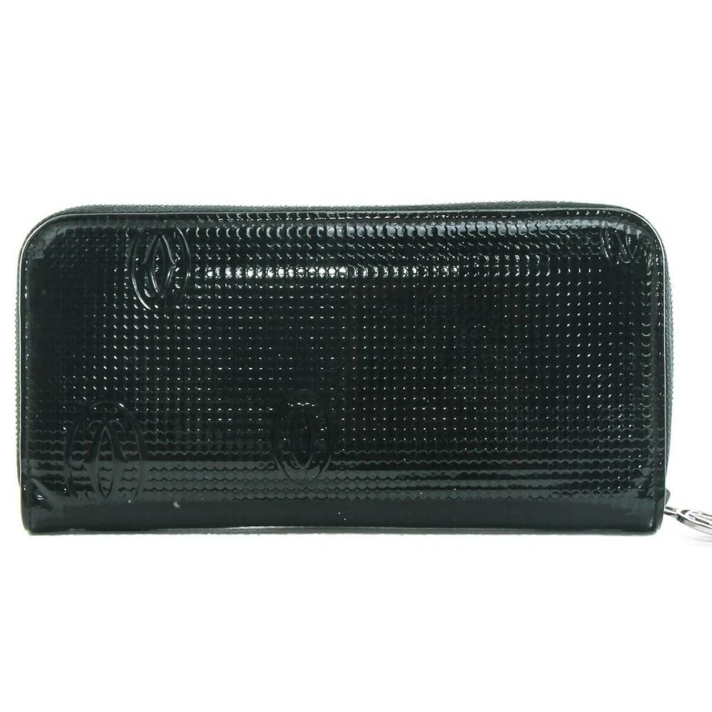 Authentic Must De Cartier Happy Birthday black zippy wallet - Picture 3 of 11